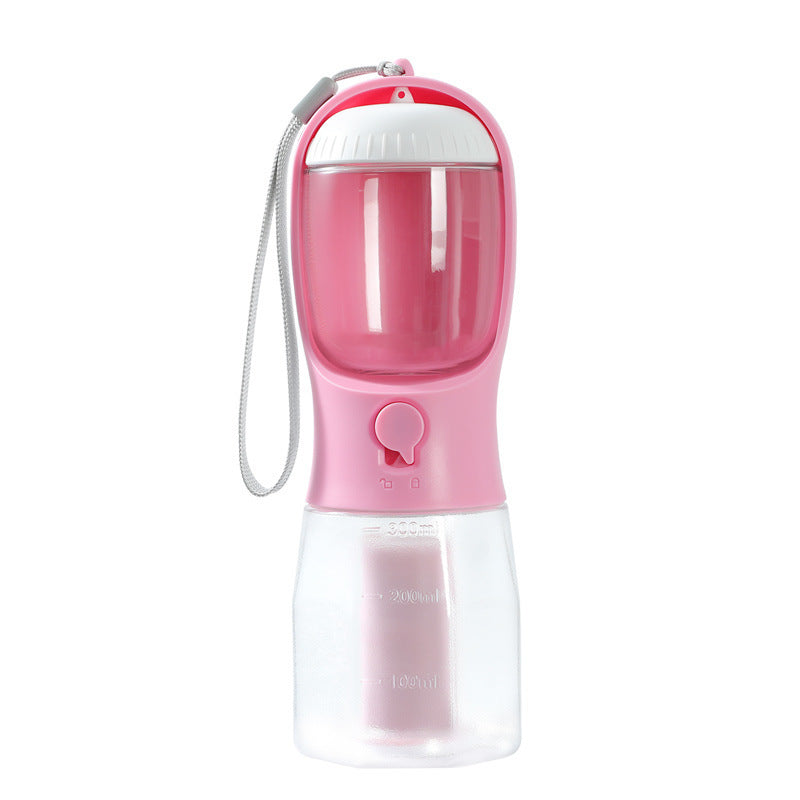 Dog Water Cup Drinking Food Garbage Bag 3 in 1 Portable Small Multi-functional Pet Cups