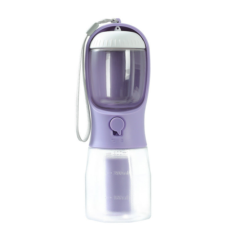 Dog Water Cup Drinking Food Garbage Bag 3 in 1 Portable Small Multi-functional Pet Cups